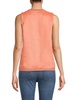 100% Linen Shimmer-Trim Tank