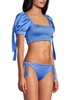 Eileen Aine Smocked Puff Sleeve Bikini Top