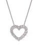 14K White Gold & 3 TCW Lab Grown Diamond Necklace