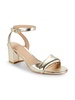 Everly 50 Metallic Leather Ankle Loop Sandals