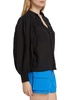 Linen Lace-Paneled Blouse