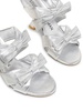 Sofia Xcurve 85MM Metallic Leather Sandals