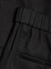 Linen-Blend Cropped Pull-On Pants