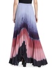 Lemnos Pleated Satin Maxi Skirt