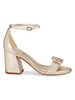 Vicky 55MM Metallic Leather Sandals