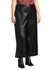 Faux Leather Wide Leg Capris