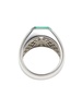 Sterling Silver & Malachite Signet Ring