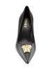La Medusa 64MM Spool Heel Leather Pumps