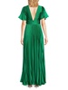 Jupiter Accordian Pleated Satin Gown