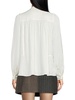 Puff Sleeve Band Collar Button Down Shirt