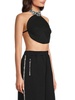 Crystal Embellished Virgin Wool Crop Top