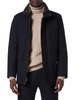 Brooks Faux Fur Collar Car Coat