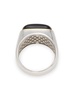Sterling Silver, 18K Yellow Gold & Obesidian Ring