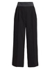 Tuxedo Wide-Leg Wool Trousers