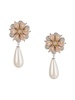 Luxe Collection 18K Goldplated, 8MM Shell Pearl & Cubic Zirconia Drop Earrings