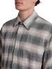 Plaid Cotton-Blend Long-Sleeve Shirt