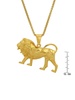 18K Goldplated Stainless Steel Lion Pendant Necklace