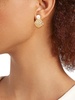 Shooting Star 14K Goldplated, Cubic Zirconia & Faux Pearl Earrings