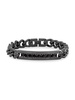 Black IP, 18K Goldplated Stainless Steel & Simulated 8.88 TCW Diamonds Cuban Link Chain Bracelet
