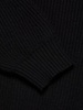 Wool Rib-Knit Turtleneck Crop Sweater