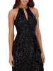 Surplice Sequin Mididress