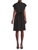 Striped Knee Length Dress