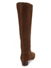 Ramona Suede Block Heel Calf Boots