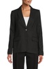 Peak Lapel Pinstripe Blazer