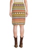 Striped Wool Blend Mini Skirt