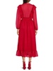Mina Long Sleeve Ruffled Midi Dress