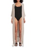 Summer Breeze Longline Knit Fringe Kimono