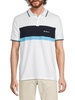 Striped Logo Polo
