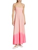 Ombré Slub Jersey Smocked Maxi Dress