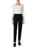 Square-Neck Rib-Knit Wool Top