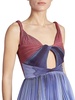 Minoa Cut-Out Satin Peplum Top