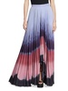 Lemnos Pleated Satin Maxi Skirt