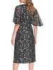 Sequin Flare Sleeve Midi Dress