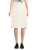 Solid Knee Length Skirt