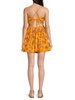 Ambrose Print Sweetheart Mini Dress