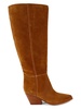 Challi Riding Heel Suede Mid-Calf Boots