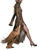 Elegancia Gitana Leopard Maxi Dress