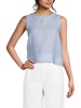Sleeveless 100% Linen Top