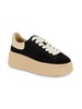 Move S Suede & Leather Low Top Platform Sneakers