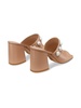 Portia 85MM Block Heel Pearl-Studded Mule Sandals