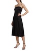 Megan Strapless Silk Midi Dress