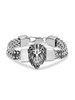 Stainless Steel Lion Head Box Chain Bracelet