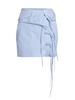 Hilaree Striped Drawstring Mini Skirt