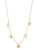 14K Yellow Gold & 0.16 TCW Diamond Beaded Charm Necklace