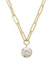 14K Yellow Gold & 1 TCW Lab Grown Diamond Pendant Necklace