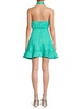 Amiri Pleated Fit & Flare Minidress